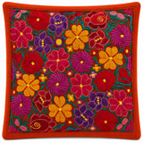 Hand-Embroidered Cushion Cover