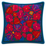 Hand-Embroidered Cushion Cover