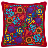 Hand-Embroidered Cushion Cover