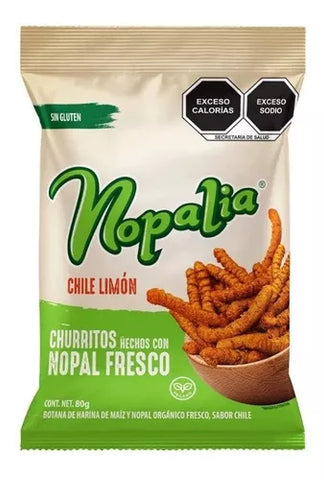 Churritos de Nopal chile-limon