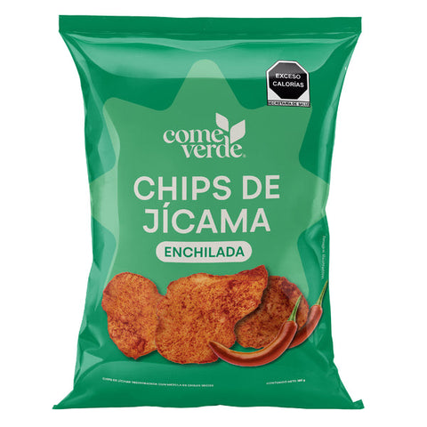 Jícama Enchilada Chips