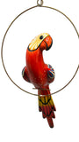 Hand-Painted Parrot Hanging
