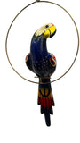 Hand-Painted Parrot Hanging