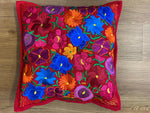 Hand-Embroidered Cushion Cover