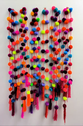 Colourful Mexican Pom-Pom Strand