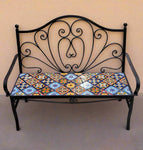 Talavera Iron Bench