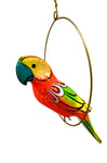 Hand-Painted Parrot Hanging