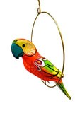 Hand-Painted Parrot Hanging