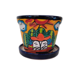 Hand Painted Mexican Pot - Maceta Rancherito