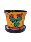 Hand Painted Mexican Pot - Maceta Rancherito