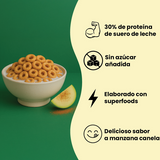 Power Pops! Apple Cinnamon High Protein Cereal 200g